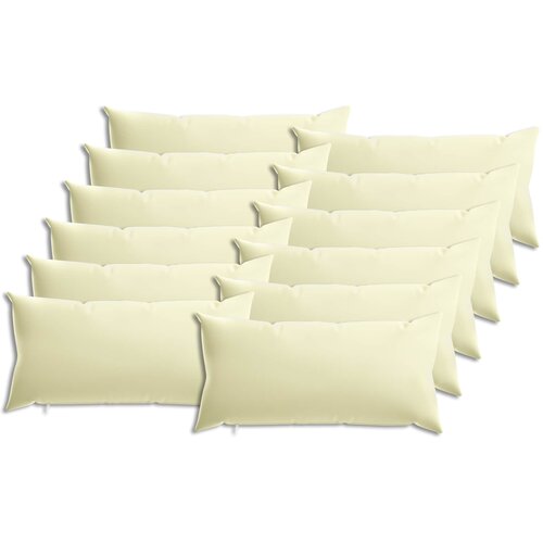  Presvlaka za jastuk 12 pcs HEERLEN Krem 40 x 80 cm Poliester Cene