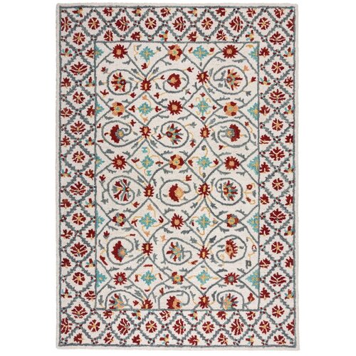 Flair Rugs Rdeča/modra ročno tkana volnena preproga 200x290 cm Iris Traditional &amp;ndash; Slike
