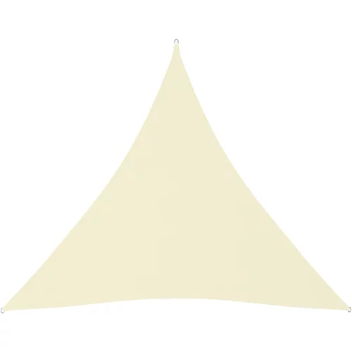vidaXL Senčno jadro oksford blago trikotno 4x4x4 m krem, (20609409)