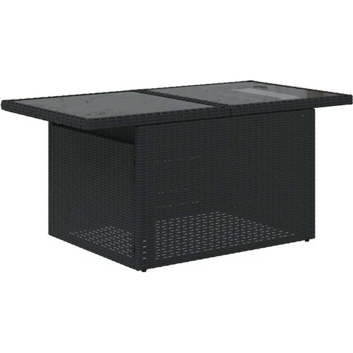 VidaXL 7-dijelni set vrtnih sofa od poliratana s jastucima crni Slike