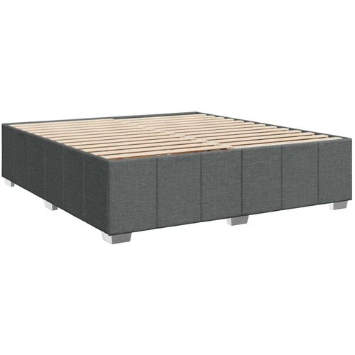 VidaXL okvir za krevet bez madraca tamnosivi 200x200 cm od tkanine Slike