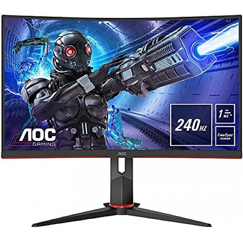 AOC C32G2ZE/BK zakrivljen gamer LED monitor Slike
