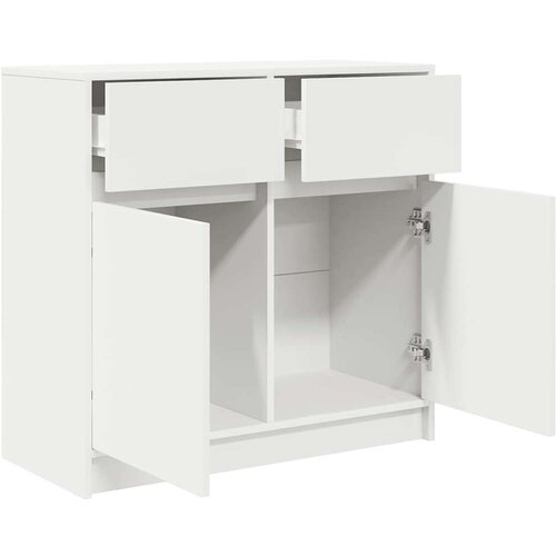 VidaXL Komoda s ladicama bijela 80x34x76 cm konstruirano drvo Slike