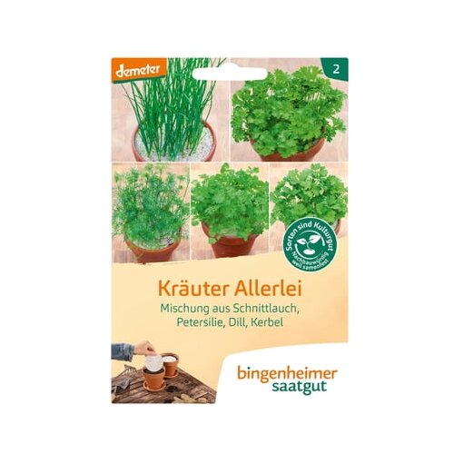 Bingenheimer Saatgut kuhinjska zelišča "Več vrst" Cene