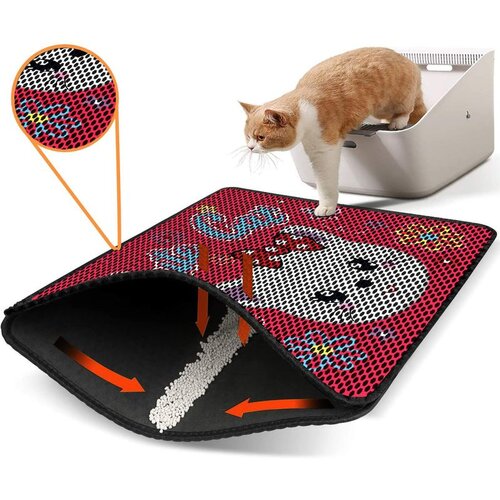 WALLXPERT Nrszn0064 Multicolor Cat Litter Mat Cene