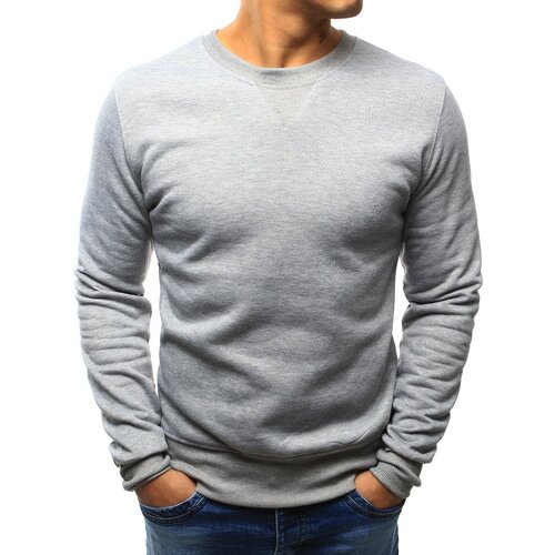 DStreet Bluza męska bez kaptura szara (bx3004) Slike