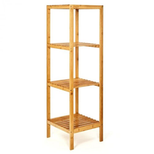 Blumfeldt Stojalo s policami, večnamensko stojalo, 4 nivoji, 34 × 110 × 33 cm (Š × V × G), združljivo, bambus Cene