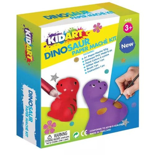 KidArt kid art: set za izdelavo papirne kaše - dinozavri Cene