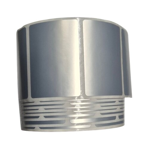  Etikete 51x37 - 1000 kom rola,fi76, PET silver Slike