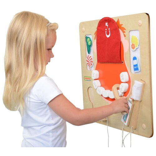  Masterkidz zidna senzorna ploča za oralnu higijenu flex montessori Slike