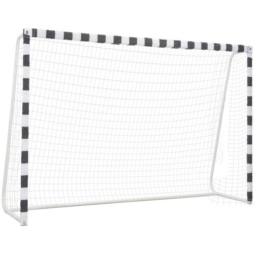  Nogometni gol 300 x 200 x 90 cm metalni crno-bijeli Cijene