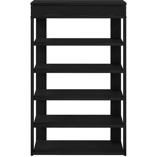 VidaXL stalak za cipele crni 60x30x98 cm od konstruiranog drva Slike