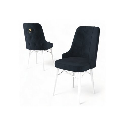 Hanah home set 6 stolica pare anthracite white Slike