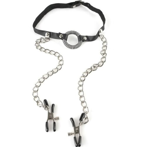 Fetish Fantasy Series - GAG WITH NIPPLE CLAMPS Cene