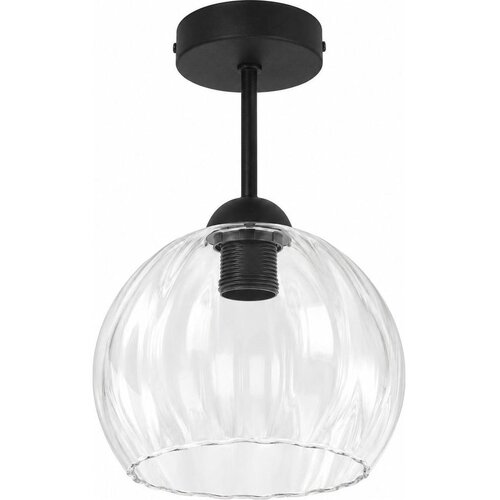 Brilagi LED plafonski luster RETRO GLASS 1xE27/60W/230V preč. 25 cm crna/prozirna Slike