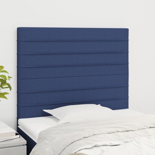  The Living Store Posteljno vzglavje 2 kosa modro 90x5x78/88 cm blago - Vzglavje, (21453745) Cene