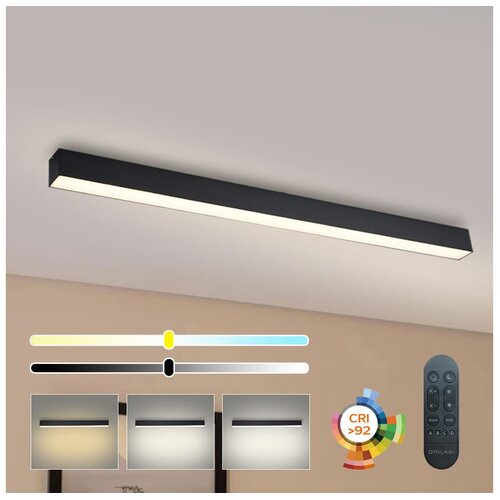  Brilagi - LED prigušiva plafonska lampa SLEEKLINE LED/40W/230V Wi-Fi Tuya crna + daljinski Cene
