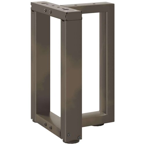  Noge za stolić T-oblika 2 kom prirodni čelik 38x25x(42-43)cm Slike