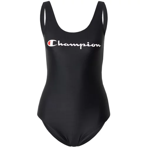 Champion Authentic Athletic Apparel Jednodijelni kupaći kostim crvena / crna / bijela