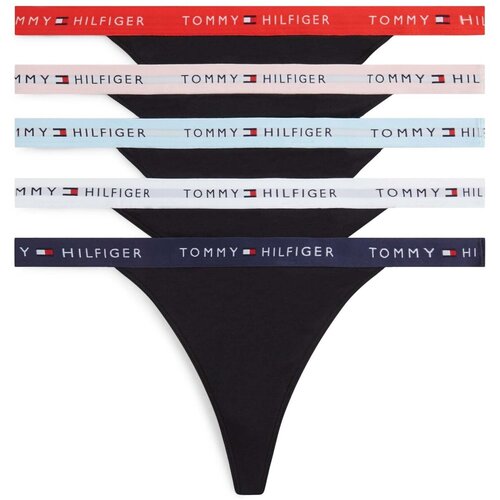 Tommy Hilfiger Spodnje hlače 5 Pack Tanga Thong Rožnata Slike