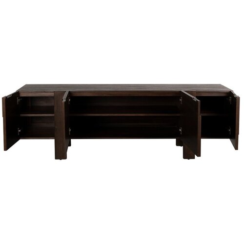 Dutchbone TV omarica iz masivnega lesa v temni naravni barvi 188x60x45 cm Bruneau &amp;ndash; Slike