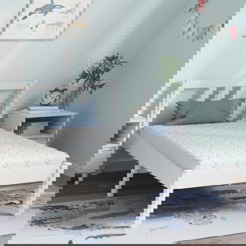 VidaXL Vzmetnice Bela 160 x 80 cm 100% poliester Slike