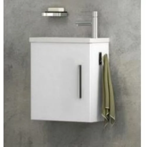 Tboss kopalniška omarica z umivalnikom Lux 50 cm, bela