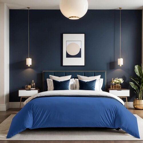  tonne bleue - 74 blue ranforce double quilt cover (fr) (it) (de) Cene