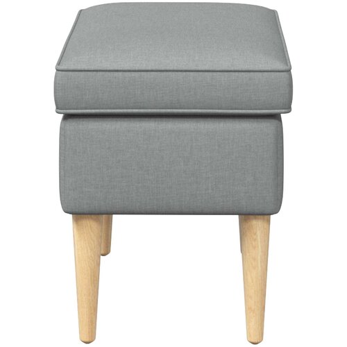  Stolica za noge Svjetlosiva 55 x 35 x 41 cm Poliester Slike