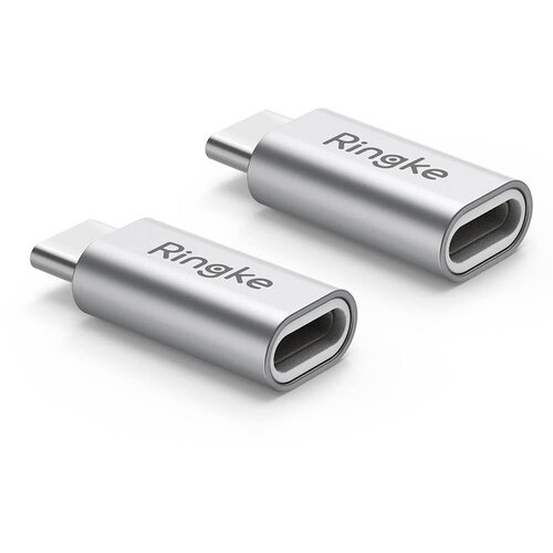 Ringke - Premium adapter MFI (Made for iPhone) Fast Charge - Lightning To Type-C - sivi Slike