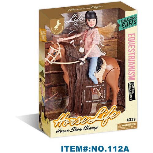  Lutka za igru sa smeđim konjem sa dugom grivom Cijene