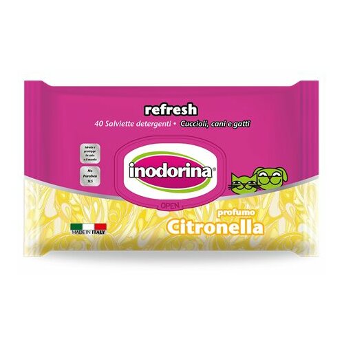 Ferribiella vlažne maramice inodorina - citronella 40kom Cene
