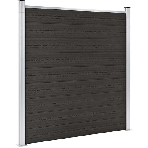 PANEL za ogradu WPC 180 x 186 cm crni Cene