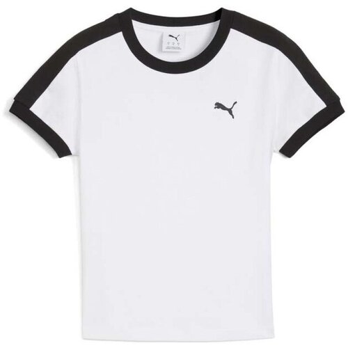 Puma Majice s kratkimi rokavi T7 SLIM TEE Bela Cene