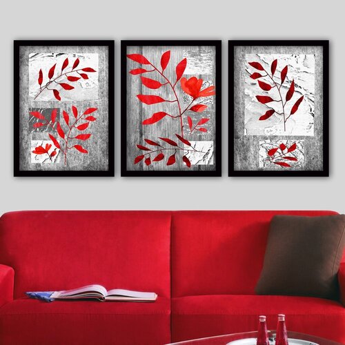 Wallity Set uramljenih slika 3SC135, 3 Dela Cene