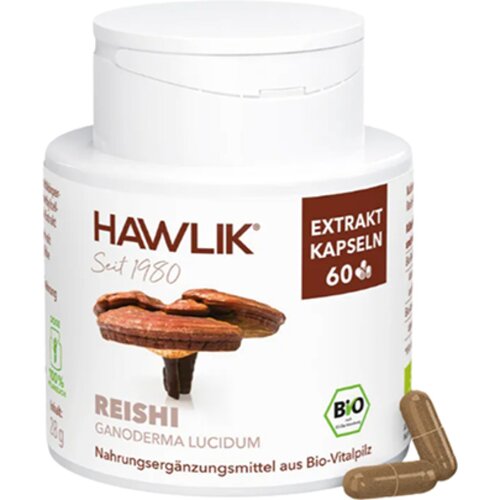 Hawlik Organic Reishi ekstrakt 60 kapsula Slike