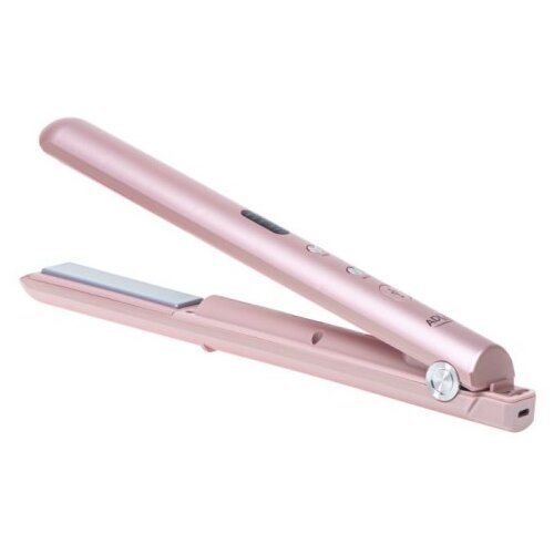 Adler Wireless USB-C Travel Hair Straightener 160 /190 /220&amp;deg;C, Pink Slike