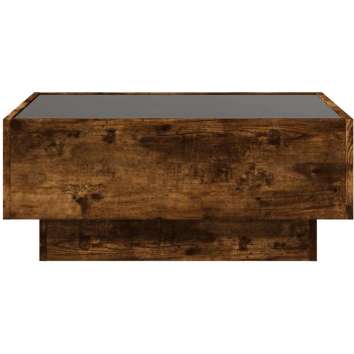  Stolić za kavu LED boja hrasta 70x50x30 cm konstruirano drvo Slike
