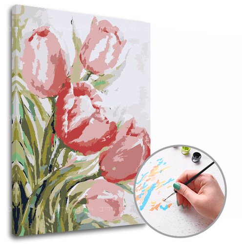  Slikanje po brojevima TULIPANI | 60k90 cm - bez rama Cene