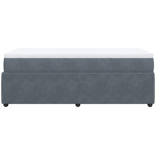  Box spring krevet s madracem tamnosivi 90x190 cm bar&amp;scaron;unasti Slike