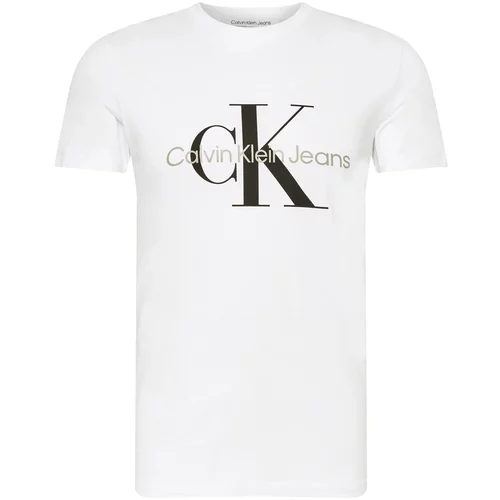 Calvin Klein Jeans Majica kamen / črna / bela
