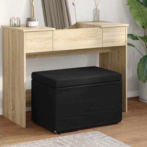  Stolica Crna 61 x 41 x 40 cm Tkanina i konstruirano drvo - Crna 60 cm tkanina Cijene