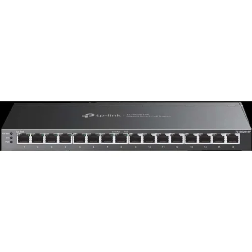 Tp-link TL-SG2016P JetStream 16-Port Gigabit Smart Switch with 8-Port PoE+ 802.3af/at 120 W PoE Power