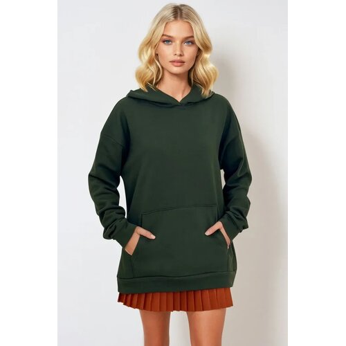 Trend Alacati Stili Ženski duks ALC-531-009, Sa kapuljačom, Maslinasti Slike