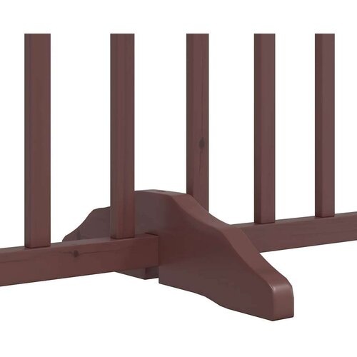 vidaXL Ograda za pse z vrati zložljiva 4 paneli rjava 320cm topolovina Cene