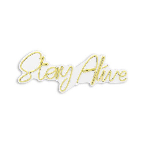 WALLXPERT dekorativna plastična led rasveta stay alive yellow Cene