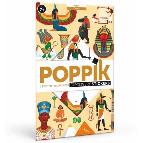 Poppik Edukativni poster s nalepnicama Otkrića: Egipat Slike