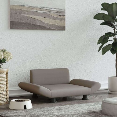  Pasja postelja taupe 70x45x28 cm blago Cene