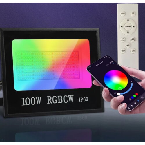 MVAVA SMART LED REFLEKTOR 100W 10000lm 4000K CRNI Cene