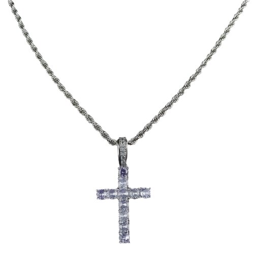 IZMAEL Ogrlica ZC-22770 - Srebrna / Vijolična Cene